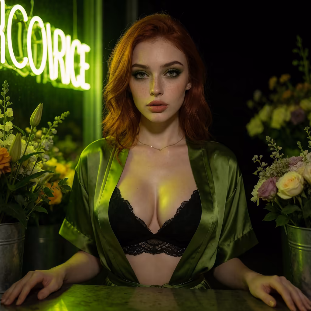 fantasygf vs golove — portrait de personnage dans un décor florist